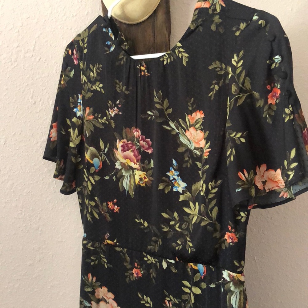 H&M bird floral dress